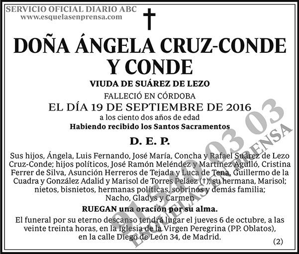 Ángela Cruz-Conde y Conde